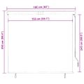 vidaXL Vonkajšia zatemňovacia roleta 160x250 cm krémová