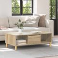 vidaXL Konferenčný stolík Sonoma dub 102 x 55 x 35 cm Kompozitné drevo