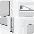 vidaXL Otočné a sklopné okno do suterénu RISOR 120 x 60 cm PVC a sklo