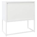 vidaXL Komoda biela 75x35x75 cm oceľová