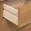 vidaXL Komoda ASKIM Hnedá 91 x 40 x 95,5 cm Masívne borovicové drevo