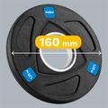 Sada litinových závaží 4x1,25 kg, 51 mm, REBEL ACTIVE RBA-2107