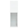 vidaXL TV skrinky s LED svetlami 2 ks biele 30,5x30x102 cm