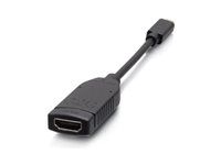 HDMI kábel - 19 pin micro HDMI Type D s pínmi (male) spájkovaný do HDMI so zdierkami (female) spájkovaný - čierna - podporuje 4K, podpora 4K30Hz, podpora 1080p