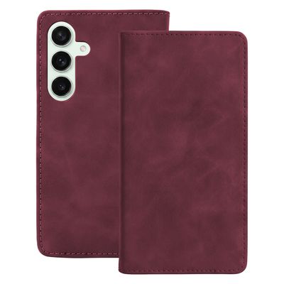 Smart Suede case for Samsung Galaxy S24 maroon