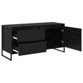 vidaXL TV skrinka 100 x 36 x 49.5 cm Čierny dub Kompozitné drevo