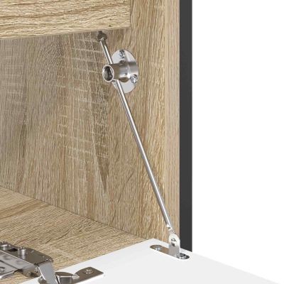 vidaXL Ťahový pánt 12 pcs Strieborná 190 mm Kov