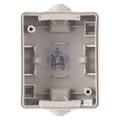 EMOS A1397 zásuvka stienková 16A/250V IP54 šedobežová