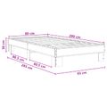 vidaXL Rám postele Dymová dub 80 x 200 cm Kompozitné drevo