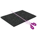 vidaXL Pad z gumových granúl na dvor Čierny 6 x 9 x 0,3 cm Guma