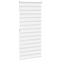 vidaXL Zebra roleta biela 110x200 cm šírka látky 105,9cm polyester
