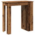 vidaXL Barový stôl s úložným stojanom Old Wood 102x50x103,5 cm