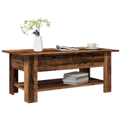 vidaXL Konferenčný stolík staré drevo 102x55x42 cm kompozitné drevo