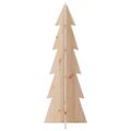 vidaXL Drevený vianočný stromček 112 cm masívna borovica