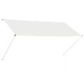 vidaXL Zaťahovacia markíza 250x150 cm krémová