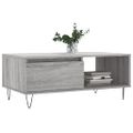 vidaXL Konferenčný stolík sivý dub sonoma 90x50x36,5 spracované drevo