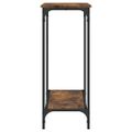 vidaXL Konzolový stolík dymový dub 101x30,5x75 cm kompozitné drevo