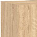 vidaXL TV nástenné skrinky s LED svetlami 2 ks dub sonoma 60x35x31 cm