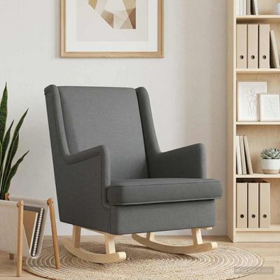 vidaXL Hojdacie kreslo Tmavo šedá 62 x 80 x 85 cm látka