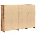 vidaXL LED komoda Staré drevo 142,5 x 37 x 100 cm Kompozitné drevo