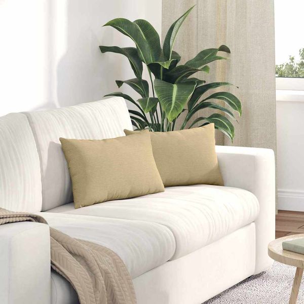 vidaXL Vankúše na pohovku 2 pcs Šedá zelená 50 x 30 cm