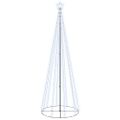 vidaXL Vianočný stromček, kužeľ 310LED, studené biele svetlo 100x300cm