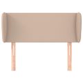 vidaXL Čelo postele so záhybmi kapučínové 93x23x78/88 cm umelá koža