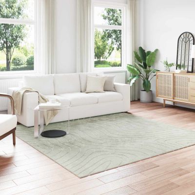 vidaXL Kusové koberce Štvorcový PALMERAS Zelená 240 x 240 cm Polyester