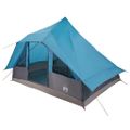 vidaXL Tipi stan 10-miestny Modrá taft