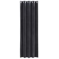 vidaXL Zatemňovacie závesy 2 ks Tmavosivá 140 x 260 cm Zamat