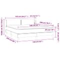 vidaXL Posteľný rám boxsping s matracom tmavomodrý 160x200 cm zamat