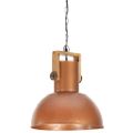 vidaXL Industriálna závesná lampa 25 W medená mangovník 32 cm okrúhla E27