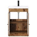 vidaXL Sada kúpeľňového nábytku Staré drevo 78,5 x 37,5 x 81 cm