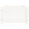 vidaXL Pelech pre psa biely 55,5x45,5x28 cm masívne borovicové drevo