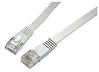 Solarix - patch kabel plochý CAT6 UTP LSOH 0,5m šedý