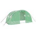 vidaXL Fóliovník s oceľovým rámom zelený 8 m² 4x2x2 m