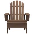 vidaXL Záhradná stolička Adirondack so stolíkom jedľový masív hnedá
