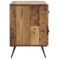 vidaXL Nočný stolík Staré drevo 62 x 34,5 x 47,5 cm Kompozitné drevo