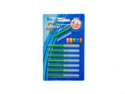Denticol R01 veľ. 0,8mm, medzizubná kefka rovná, 8 + 8ks