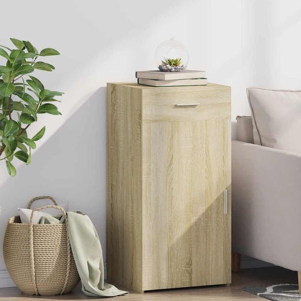 vidaXL Komoda dub sonoma 45x42,5x93 cm kompozitné drevo