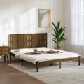 vidaXL Posteľný rám medovo-hnedý borovicový masív 160x200 cm