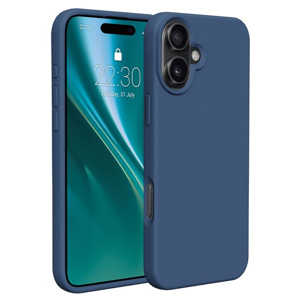Etteri Silikónové puzdro pre iPhone 16 6,1" tmavomodrá