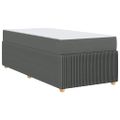 vidaXL Rám postele Tmavo šedá 80 x 200 cm látka