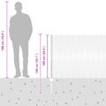 vidaXL Hexagonálny plot s stĺpom 25 x 1 m Pozinkovaná oceľ Strieborná