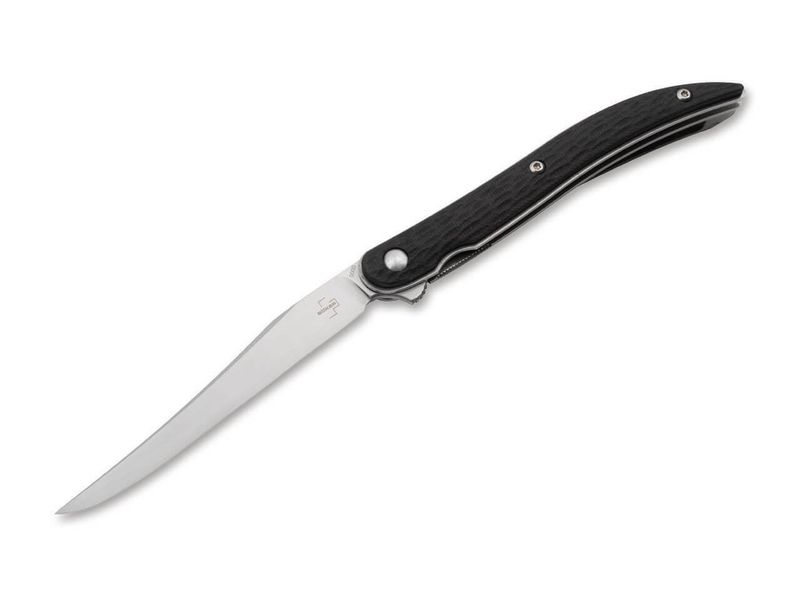 Böker Plus 01BO388 Urban Texas Tooth Pick všestranný vreckový nôž 8,4 cm, čierna, G10, spona