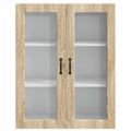 vidaXL Dvierka na umývačku Kalmar Sonoma dub 80 x 31 x 100 cm
