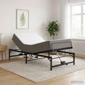 vidaXL Elektrický nastaviteľný rám postele Čierna 100 x 190 cm Oceľ