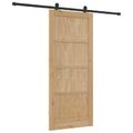 vidaXL Posuvné dvere ORKDAL 86 x 198,5 cm Borovicový masív Prírodná
