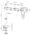 Neomounts FPMA-D550BLACK/Držák displeje/na stůl/10-32"/svorka/VESA 100X100/nosn. 8kg/1 displej/černý Držák, VESA, stolní, pro 1 plochý monitor, úhloprícka 10"-32", náklon, otácení, rotace, nosnost 8kg, cerný