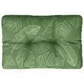 vidaXL Poduška na paletovú pohovku vzor listov 60x40x12 cm látka